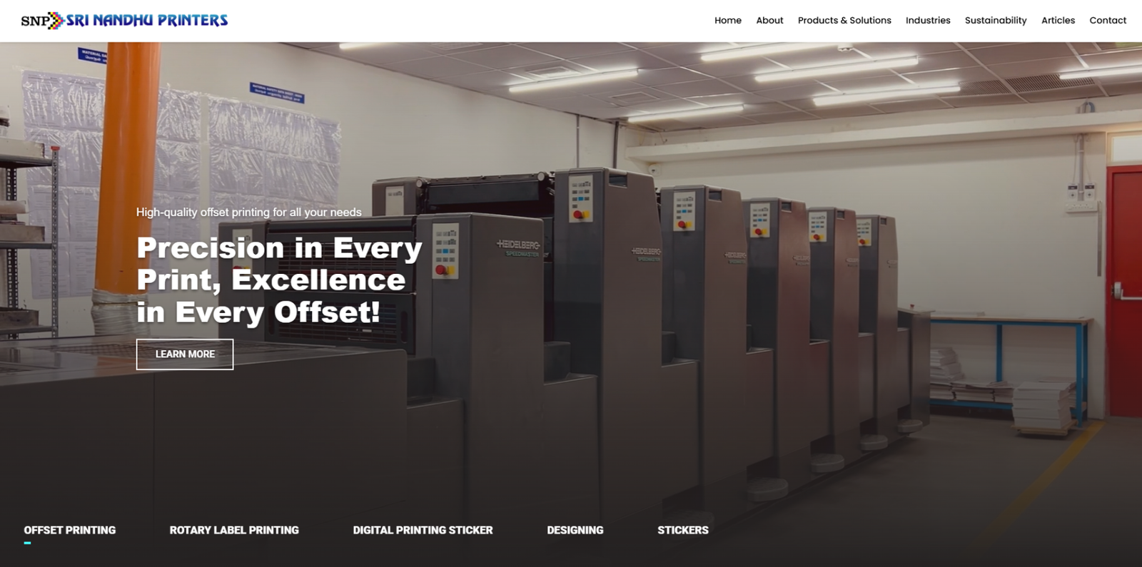 Industrial Website